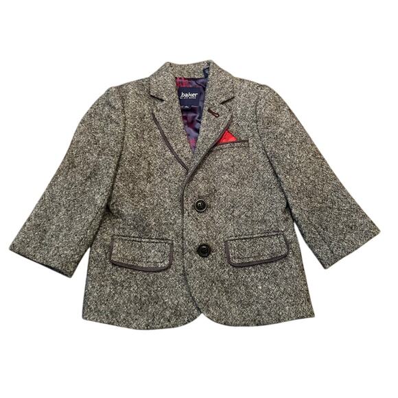Ted Baker Wool Tweed Sport Jacket Blazer Baby‎ Size 6 To 12 Months Winter Fall - Picture 1 of 5